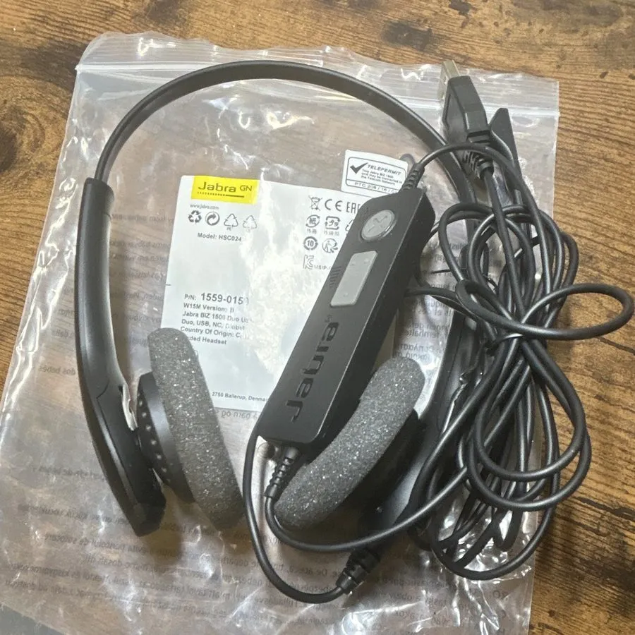 VoIP-шлюз Jabra 1559-0159: Biz 1500 USB Duo Headset