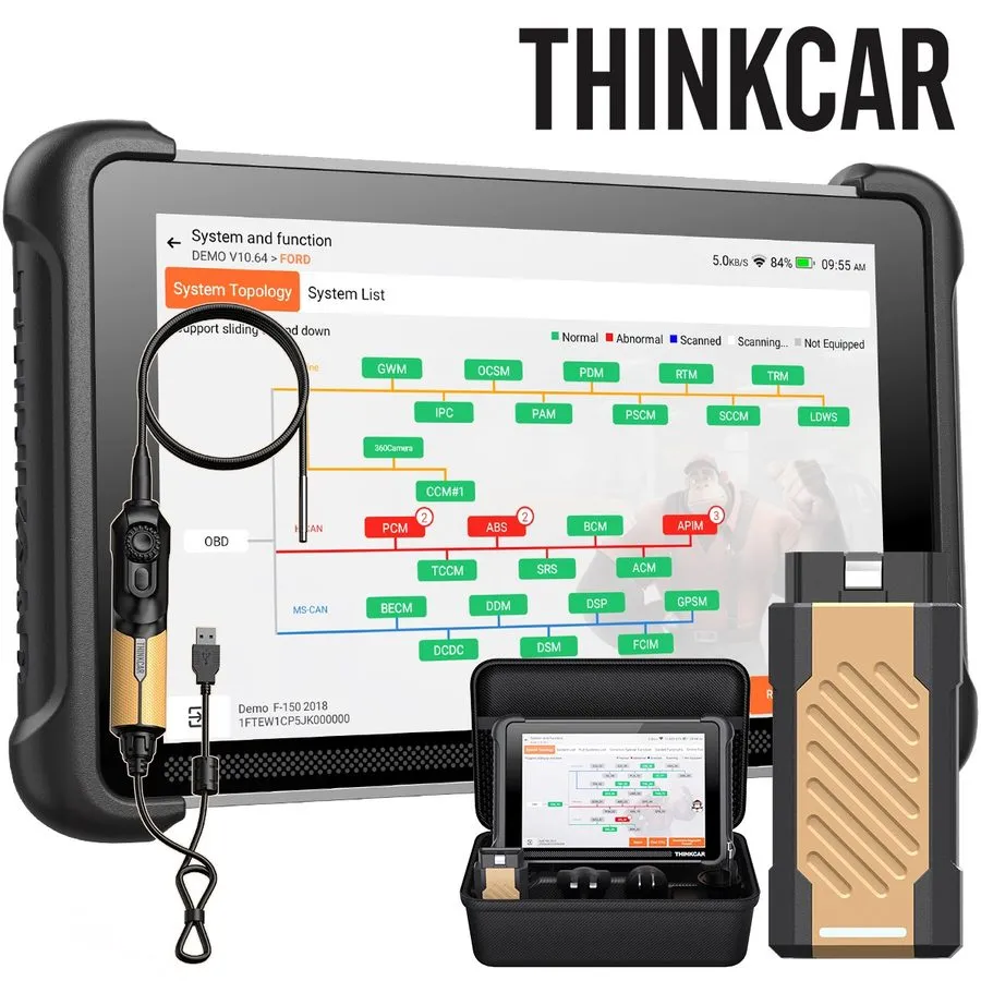 Видеоэндоскоп ThinkScan 689BT PRO OBD2 Diagnostic Topology Map Tkey 101 + Tes102