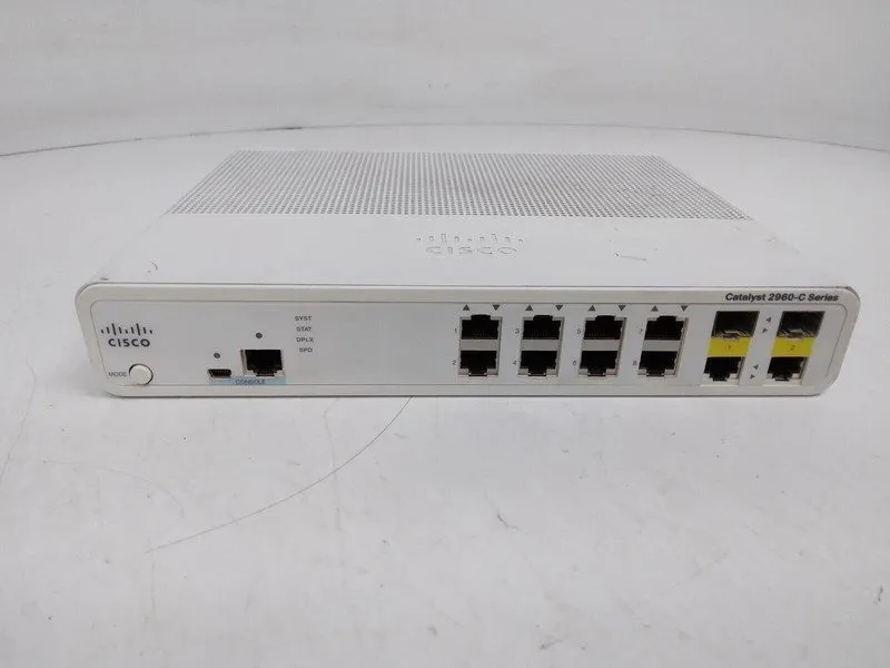 Коммутатор Cisco Catalyst 2960 WS-C2960C-8TC-L 8-Ports Desktop Ethernet Switch