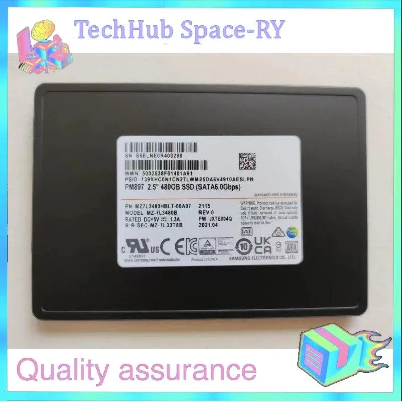 SSD-накопитель Samsung PM897 480GB SSD 2.5" SATA III 6Gbps MZ7L3480HBLT-00B7C MZ