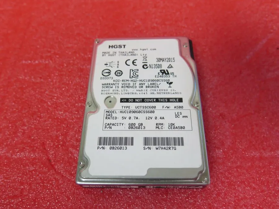 Жёсткий диск Hitachi HUC109060CSS600 600GB 10k 6Gbps 2.5" SAS Hard Disk Drive HD