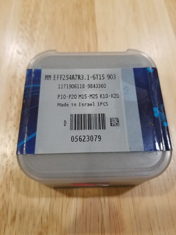 Режущий инструмент Iscar carbide insert MM EFF254A7R3.1-6T15 903 — фото лота 2