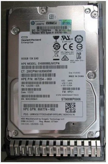 Жёсткий диск HP 870795-001 900GB 15K SFF SAS 2.5 12G SC DS HDD Hard Disc Drive