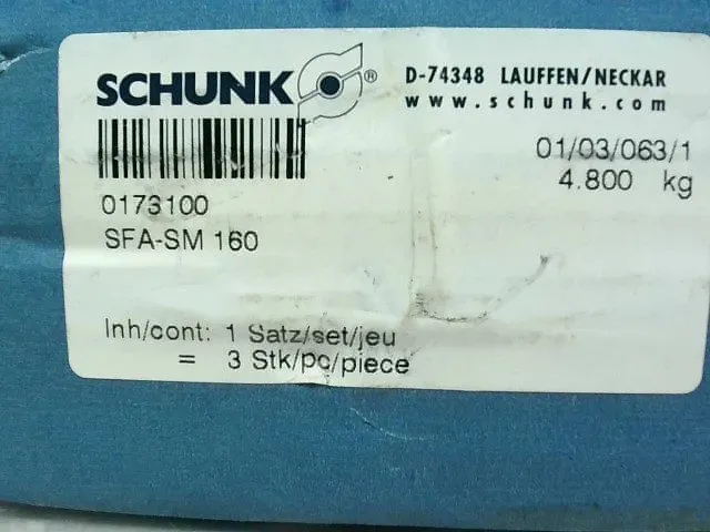 Робот Schunk SFA-SM 160 Soft Full Grip Jaw (Set of 2) 0173100 Steel -Use