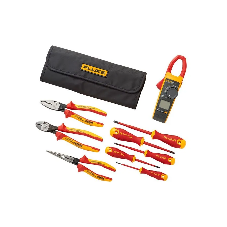 Тестер Fluke 5132939 IB376K 376 FC Wireless True-RMS AC/DC Clamp Meter Tool Kit — фото лота 1