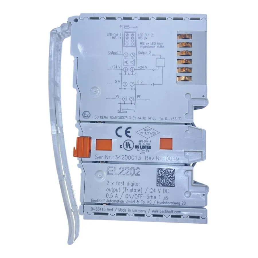 Модуль ввода-вывода Beckhoff EL2202 EtherCAT Terminal 2-Channel Digital Output 2