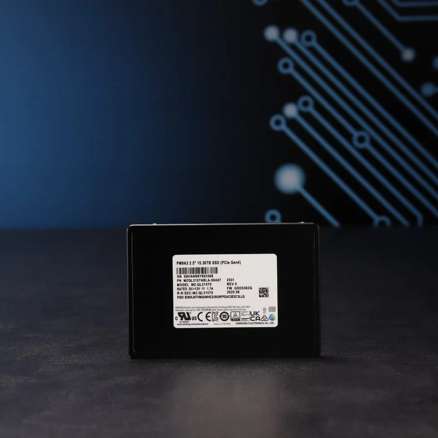 SSD-накопитель Samsung PM9A3 15.36TB Nvme 2.5inch U.2 SSD MZ-QL215T0 15TB 100% g