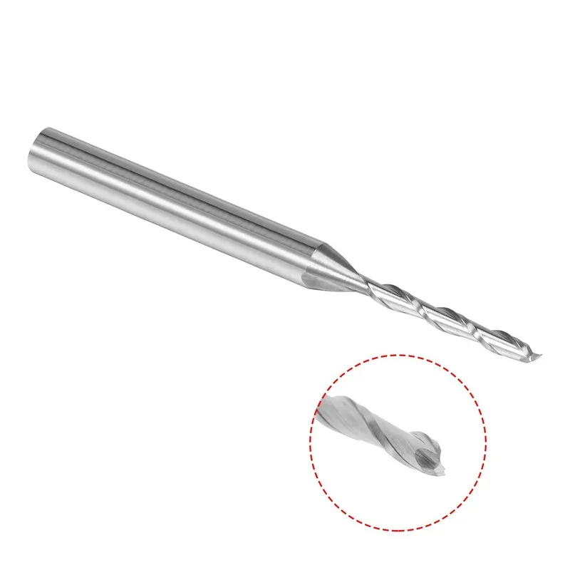 Оборудование ЧПУ 1/8" Shank 1.5x12mm Carbide End Mill CNC Router Bits 2 Flute Mi — фото лота 1