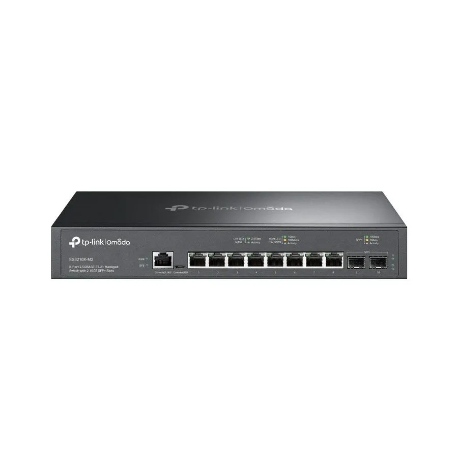 Коммутатор TP-Link SG3210X-M2 Omada 8-Port 2.5Gbps L2+ Managed Switch 2 10GE SFP