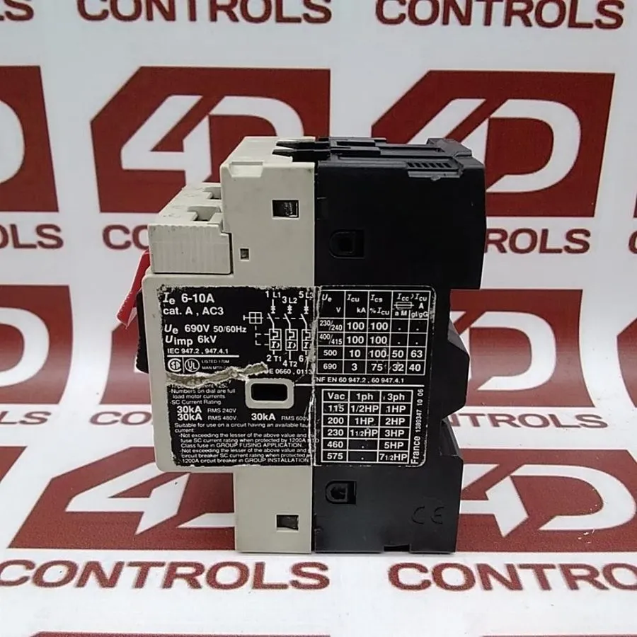 Автоматический выключатель TELEMECANIQUE 6-10 AMP MOTOR CIRCUIT BREAKER 3 POLE 6