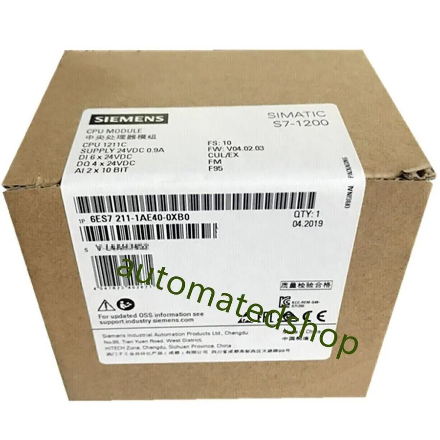 ПЛК 6ES7211-1AE40-0XB0 Siemens CPU module Shipping