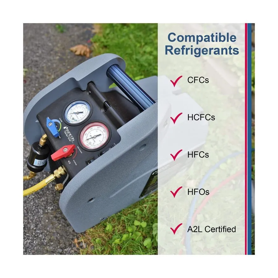 Станция обслуживания кондиционеров INFICON 714-202-G1 Refrigerant Recovery Machi — фото лота 3