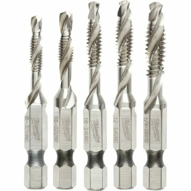 Режущий инструмент Milwaukee Shockwave Impact Drill and Tap Bit Set of 5 48-89-4