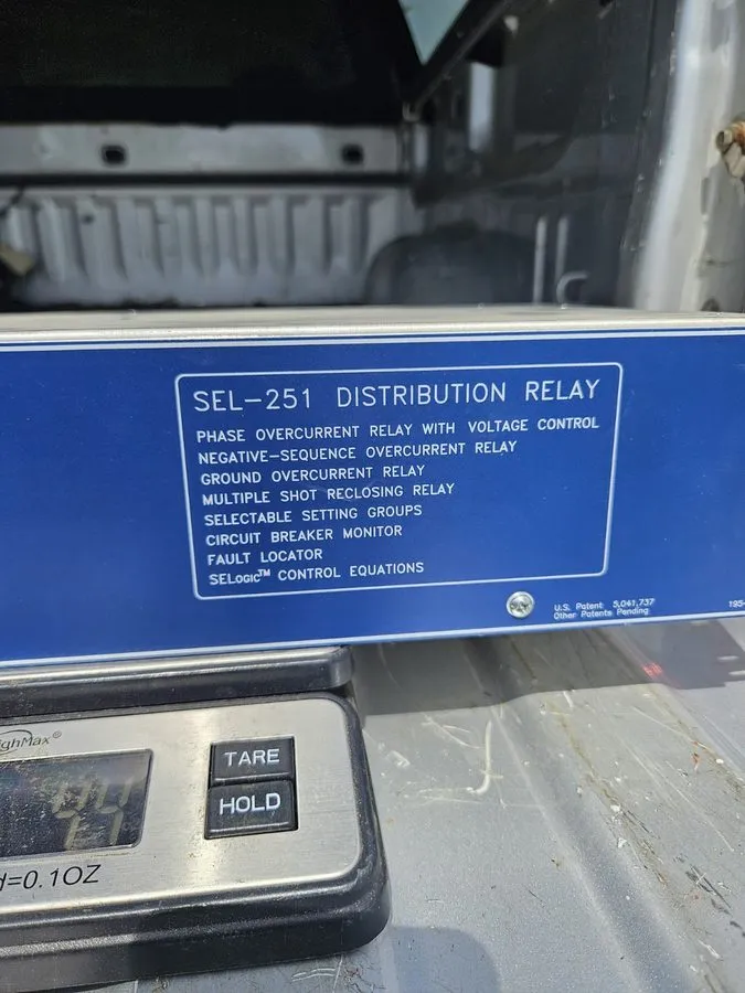 Реле защиты 251000-4556UVNB SCHWEITZER SEL-251 PROTECTION RELAY SKU015008 — фото лота 3