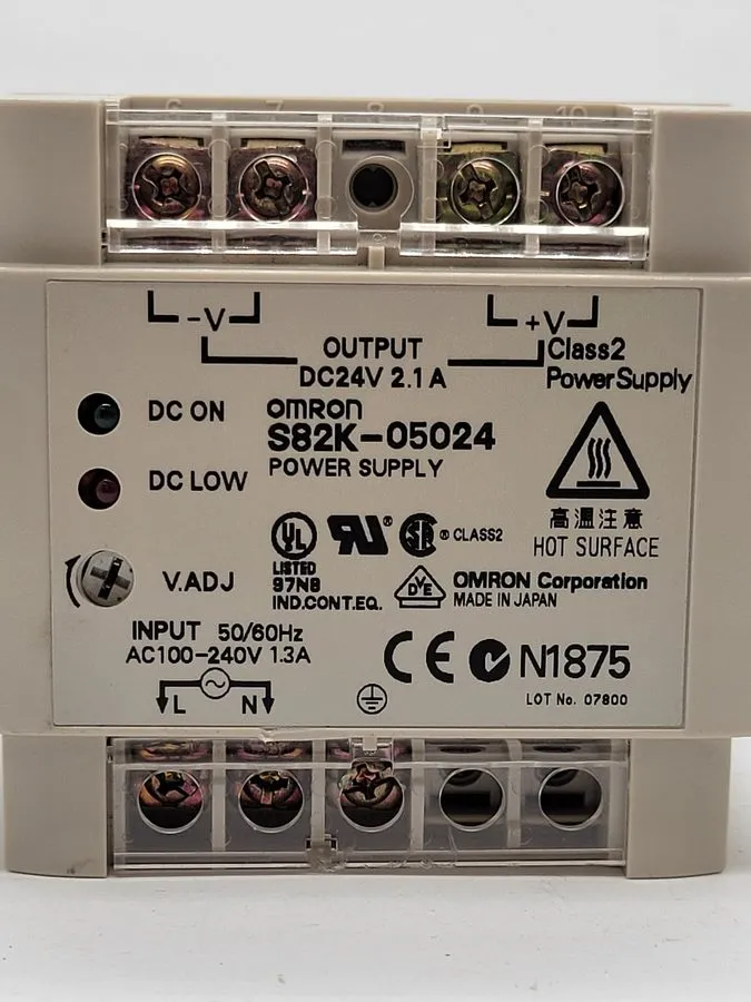 Блок питания Omron S82K-05024 Power Supply 24V DC 2.1A 50W DIN Rail with Power C