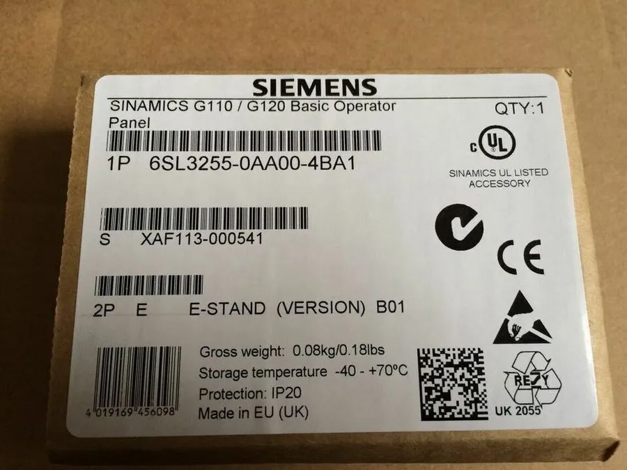 Частотный преобразователь Siemens 6SL3255-0AA00-4BA1 SINAMICS G110 Basic Operato