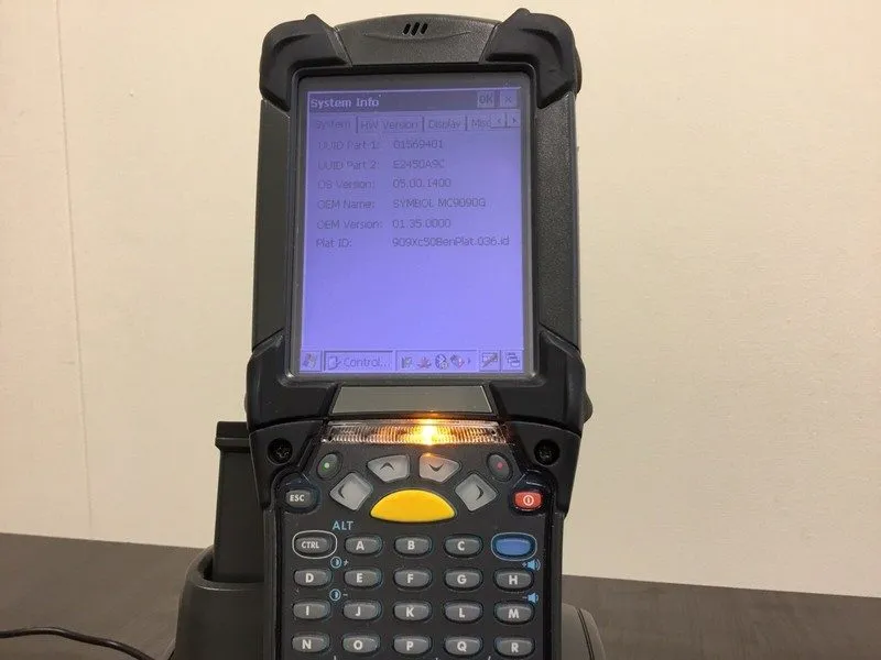 Сканер штрих-кода Symbol Motorola MC9090 Mobile Barcode Scanner MC9090-GK0H9EGA2 — фото лота 2