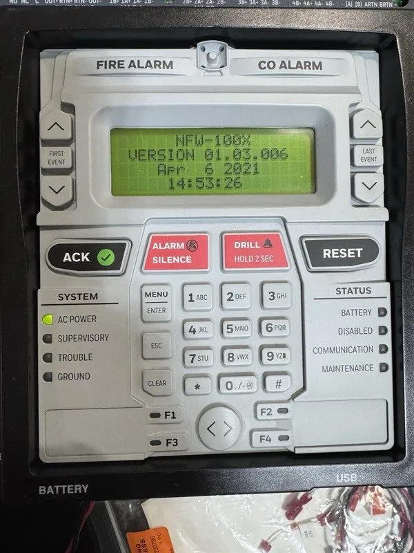 Оборудование пожарной сигнализации NOTIFIER NFW-100X Fire Alarm Control Panel. . — фото лота 3