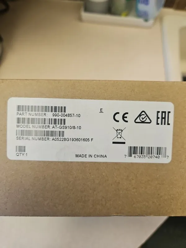 Коммутатор Allied Telesis Centercom AT-GS910/8-10 Ethernet Switch (8 Ports)