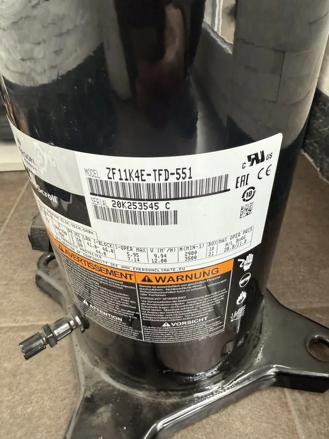 Компрессор COPELAND SCROLL ZF11K4E-TFD-551 COMPRESSOR LBP