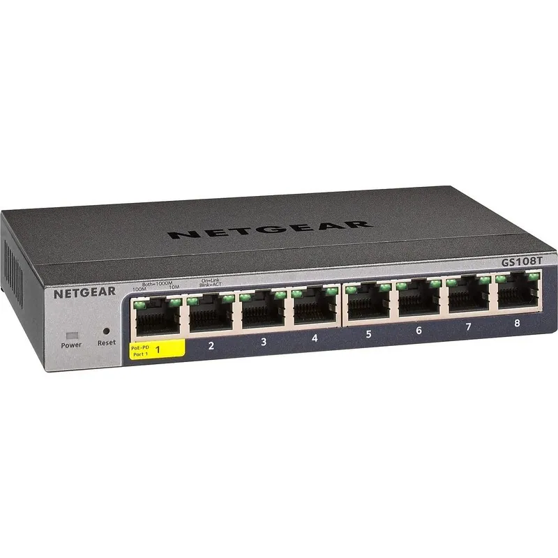 Коммутатор NetGear ProSafe GS108T v2 8-Ports External Ethernet Switch FREE S/H