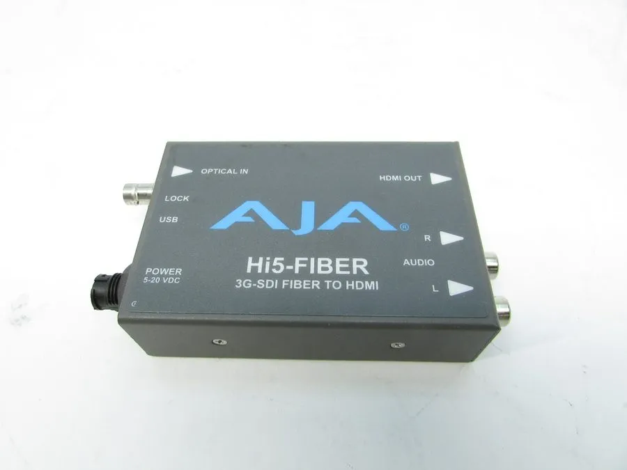 Видеооборудование AJA HI5-FIBER-R2 SDI to HDMI Converter Fiber 3G 8-Channel Audi