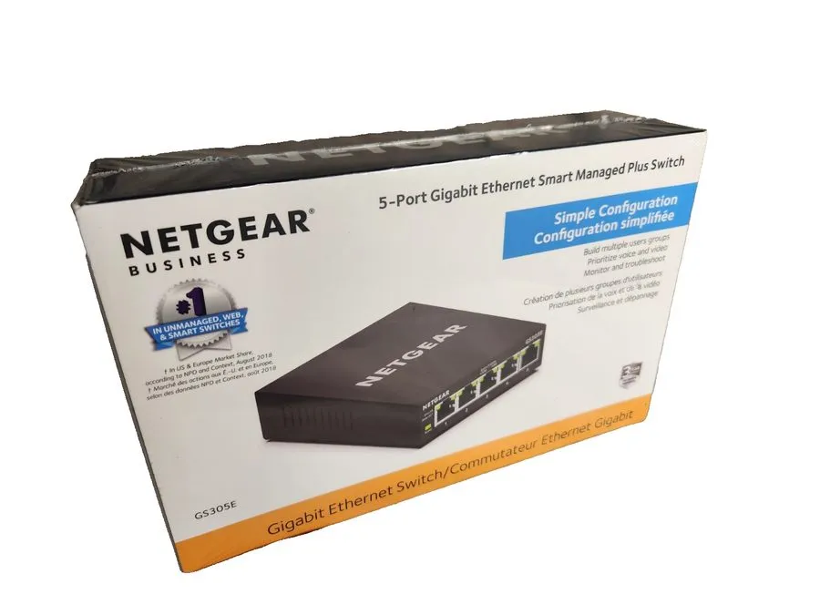 Коммутатор Netgear GS305E Smart Managed Plus 5-Port Gigabit Ethernet Switch