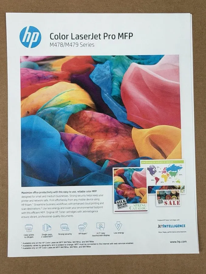 Лазерный принтер HP LaserJet Pro MFP M479fdn Duplex Color Laser Printer W1A79A P