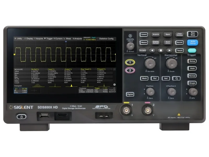 Осциллограф Siglent SDS802X HD Mixed Signal Oscilloscope (2 Channel / 70 MHz)