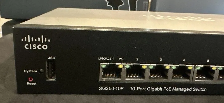 Коммутатор Cisco Systems SG350-10P / 10-Port Gigabit PoE Managed Switch