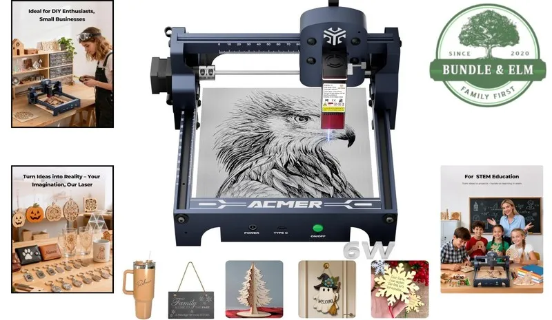 Лазерный гравёр ACMER S1 Laser Engraver 6000mW 130x130mm Area