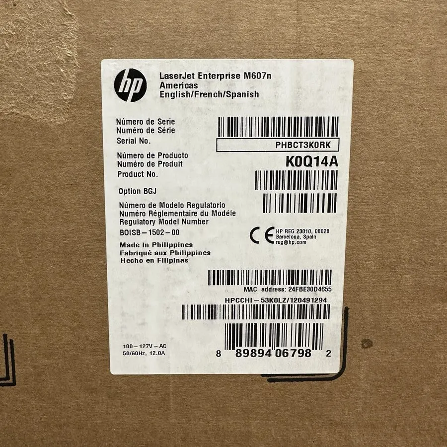Лазерный принтер HP Laserjet M607n Laser Printer *Professionally Cleaned & Servi