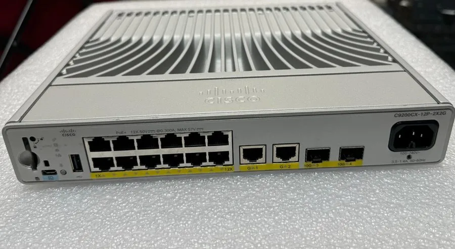Коммутатор Cisco C9200CX-12P-2X2G-A Managed Gigabit Ethernet 10/100/1000 Network
