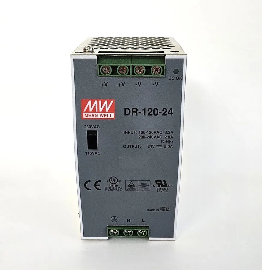 Блок питания Mean Well DR-120-24 DIN Rail Power Supply 24V DC 5A 120W