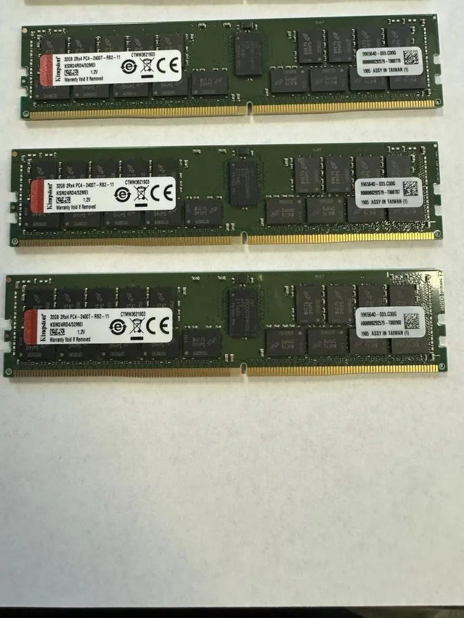 Модуль памяти 128GB TOTAL Kingston 32GB PC4-21300 (DDR4-2666) RAM (KSM26RD4) — фото лота 1