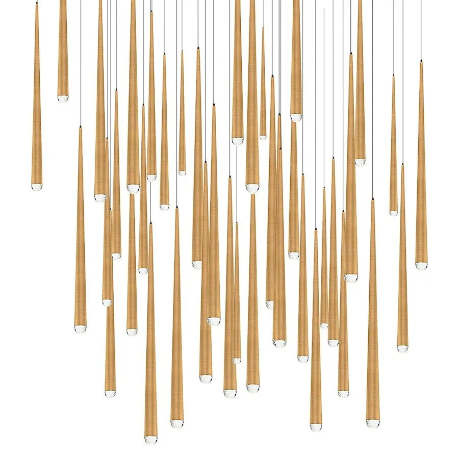 Электронный компонент Modern Forms Cascade 41Lt 36" LED Square Pendant/3500K, Br — фото лота 1