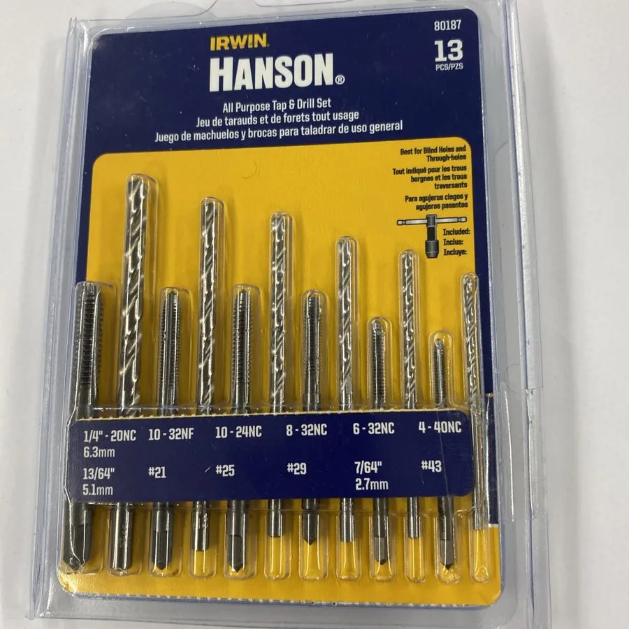 Режущий инструмент Vise Grip AHN-80187 HAN TAP & DRILL SET