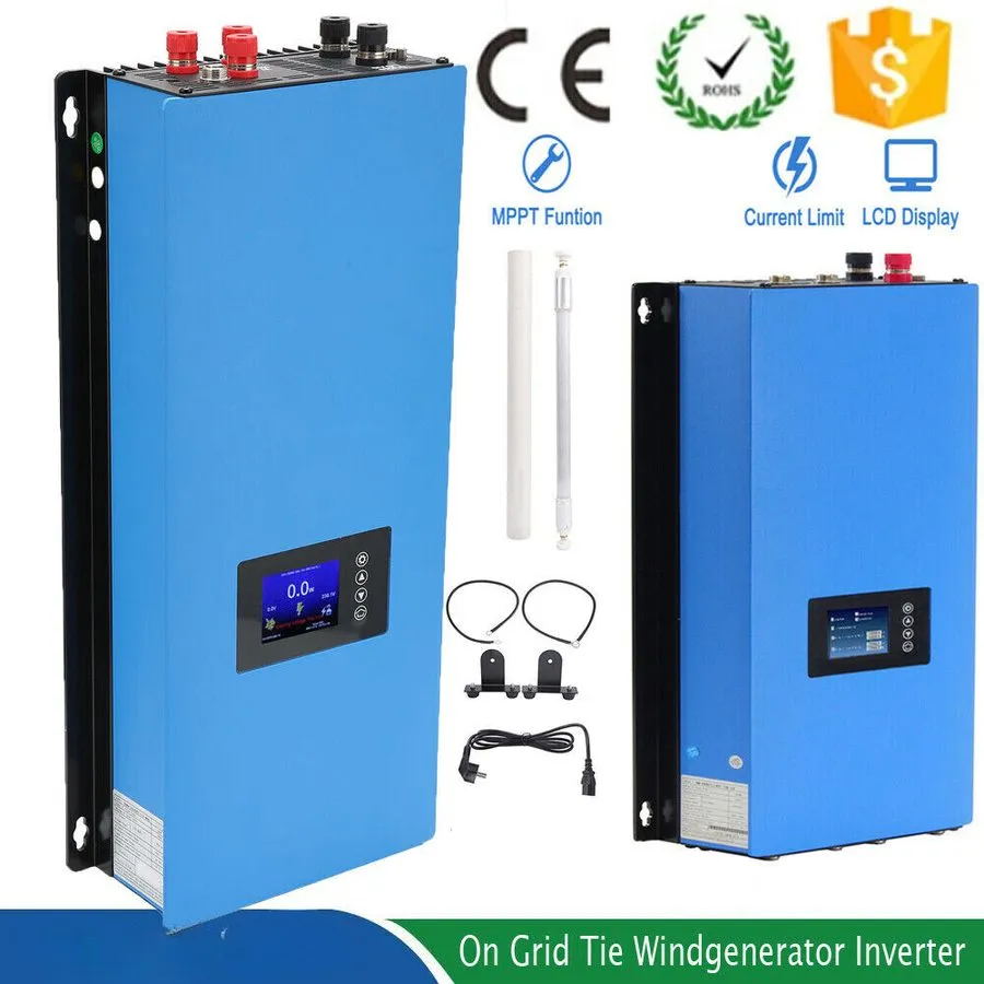 Инвертор 3000W 3 Phase 96V/110V Wind Turbine Grid Tie Inverter 45V~90V to AC110V