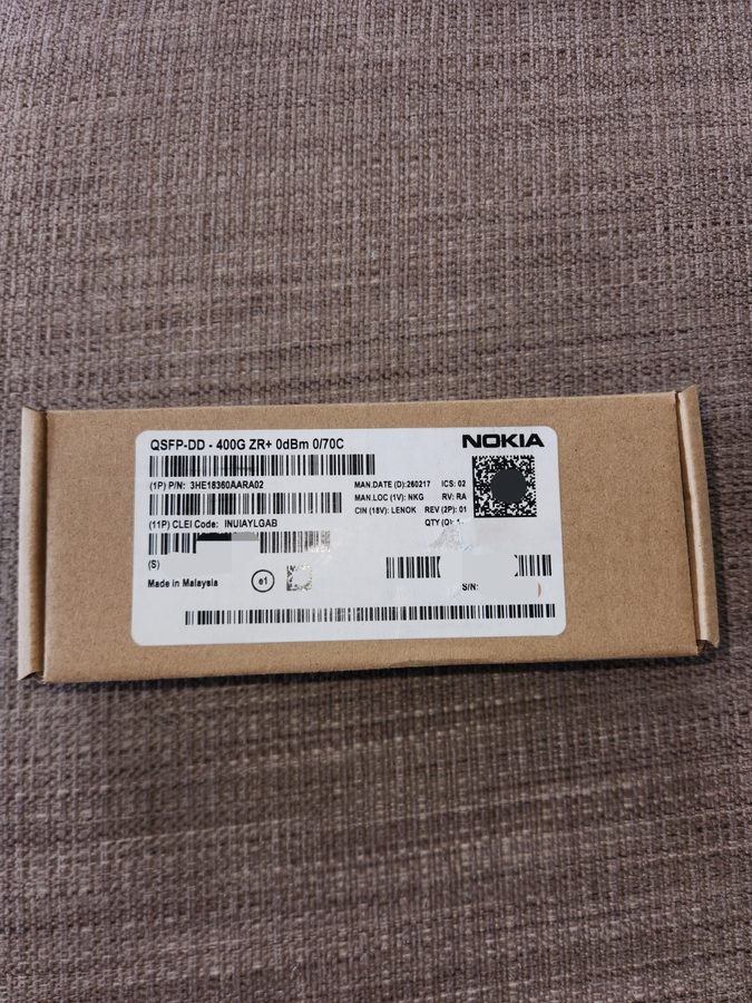 Трансивер Nokia 3HE18360AA QSFP-DD 400G ZR+ Coherent DCO DWDM Optical Transceive — фото лота 2