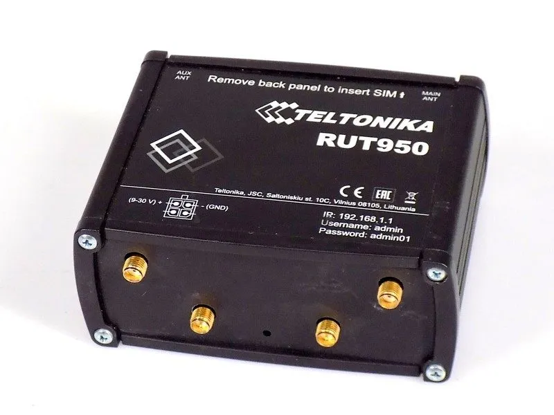 Маршрутизатор Teltonika RUT950 LTE 4G 4-Port 10/100 Wireless Mobile N Industrial