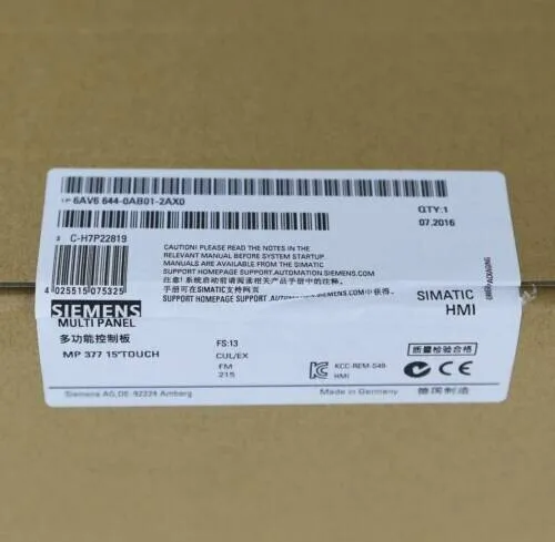 Панель оператора Siemens SIMATIC MP377 Multi Panel 6AV6644-0AB01-2AX0 HMI