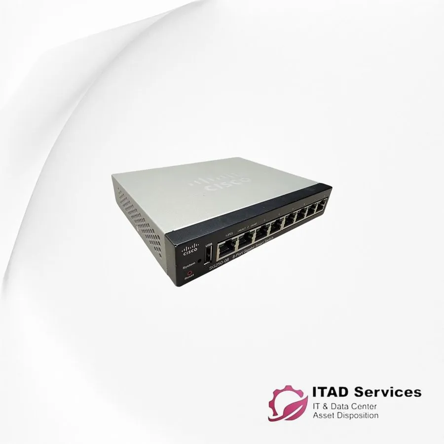 Коммутатор Cisco SG250-08 8 Port Gigabit Smart Switch Unclaimed