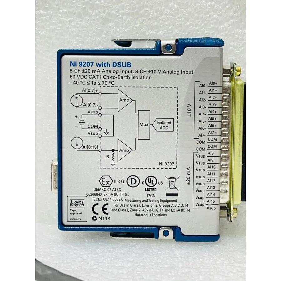 Модуль ввода-вывода National Instruments NI-9207 Analog Input Module