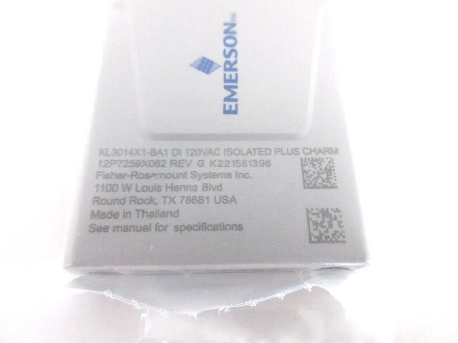 Трубопроводная арматура Emerson Fisher-Rosemount KL3014X1-BA1 DI 120VAC Isolated
