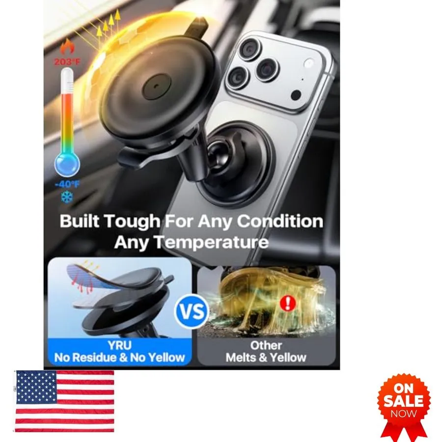 Вакуумная присоска Magnetic Car Phone Holder with Suction Cup 90LBS Vacuum Sucti