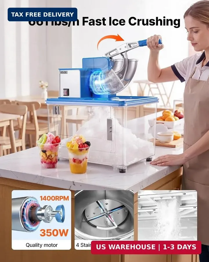 Оборудование для общепита Commercial Ice Crusher 661LBS/H, 350W Electric Snow Co
