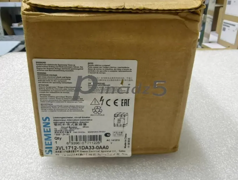 Автоматический выключатель SIEMENS 3VL1712-1DA33-0AA0 Circuit Breaker 125A