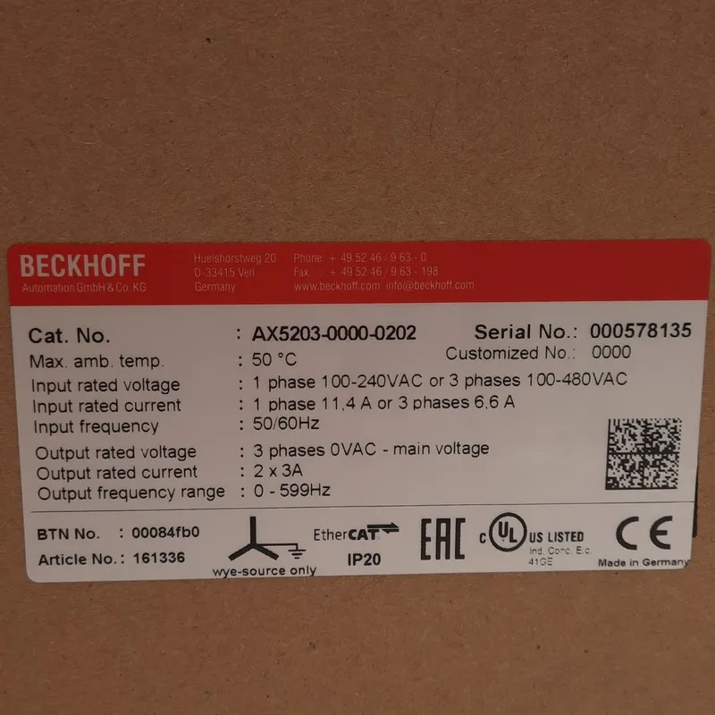 Сервопривод AX5203-0000-0202