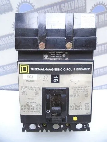 Автоматический выключатель Square D FC34050 50 Amp 3 Pole 480V I-Line Circuit Br