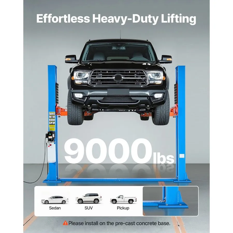 Автоподъёмник 2 Post Car Lift 9000lbs, 74.8in Height, 2.95HP Motor